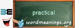 WordMeaning blackboard for practical